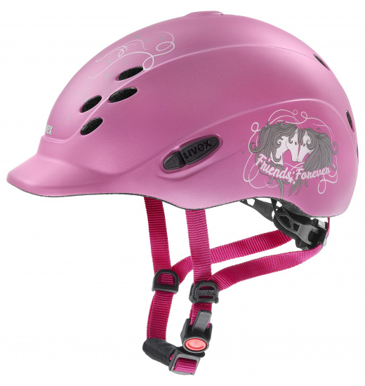 UVEX ONYXX FRIENDS II KIDS RIDING HELMET PINK MATT