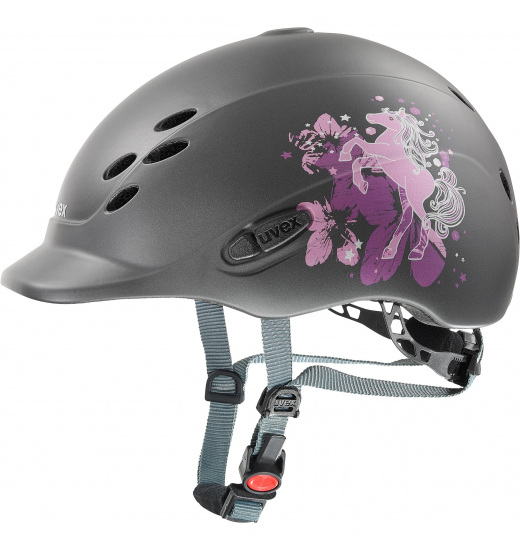 UVEX ONYXX PONY KIDS RIDING HELMET ANTHRACITE MATT