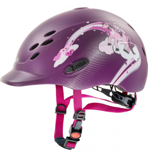 UVEX ONYXX PRINCESS KIDS RIDING HELMET BLACK MATT