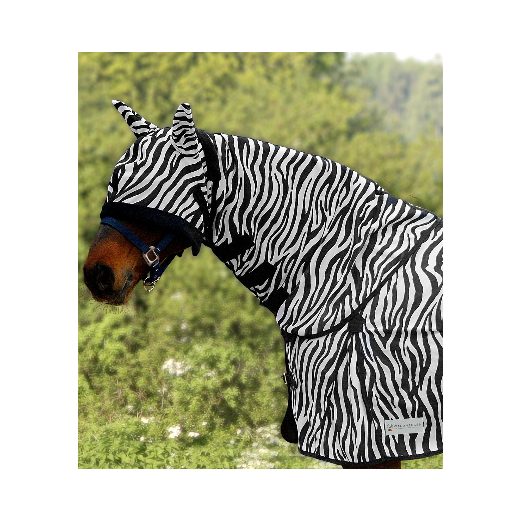 Neck Cover Mane Protection Full Pony Cob Shetland Waldhausen Zebra Hood 