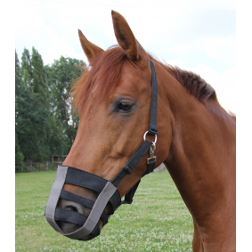 NEW WALDHAUSEN GRAZING MUZZLE IN 3 COLOUR AND 5 SIZE ADJUSTABLE RING FOR LEADING 