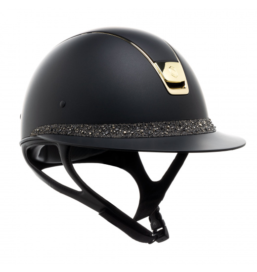 KASK MISS SHIELD SHADOWMATT / TOP SHADOWMATT / CRYSTAL MEDLEY SWARO FB / GOLD CHROME CZARNY