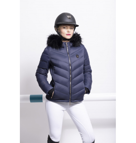 SAMSHIELD COURCHEVEL FRAUENDAUNENREITJACKE MARINE