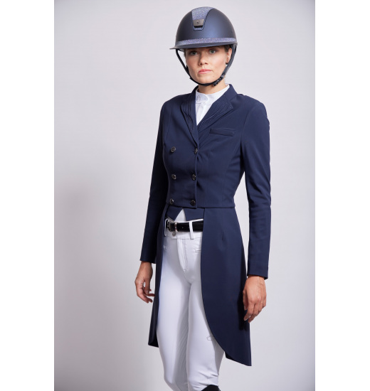 SAMSHIELD FRAC FLAME WOMEN'S DRESSAGE RIDING TAILCOAT NAVY