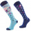 Comodo COMODO EQUESTRIAN SOFT SOCKS IN FUNNY DESIGN BLUE UNICORN