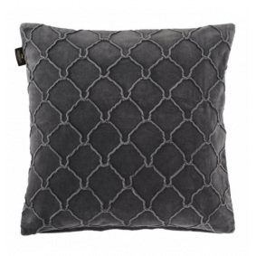 HORSE SHOE CUSHION GREY SQUARED