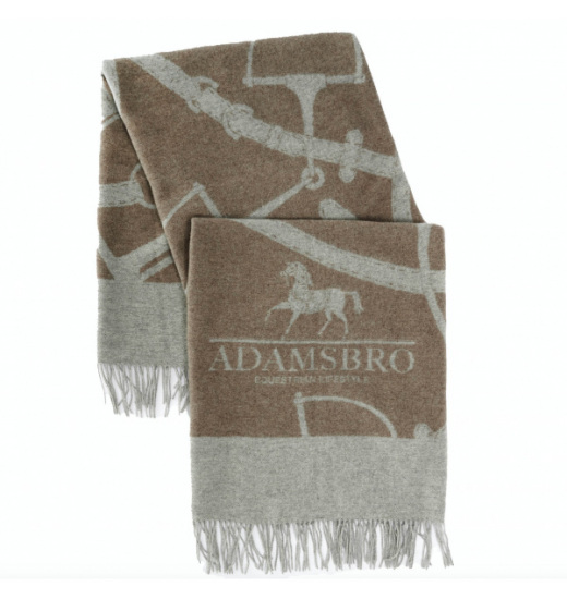 WOOL CASHMERE THROW BRIDLE PERLA