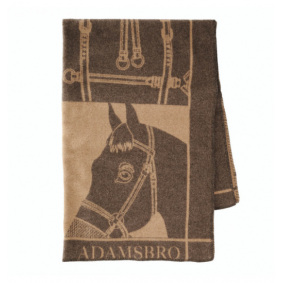 MERINO LUXE HERITAGE THROW BROWN