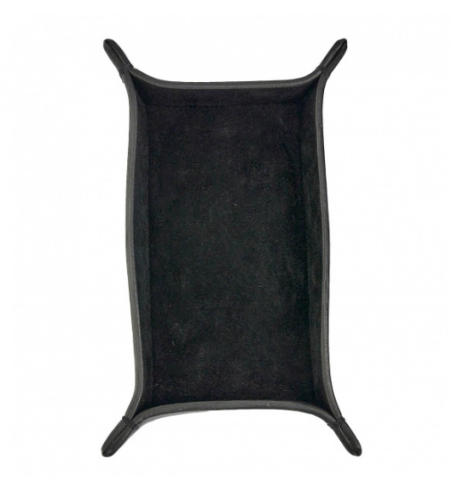 LEATHER TRAY BLACK