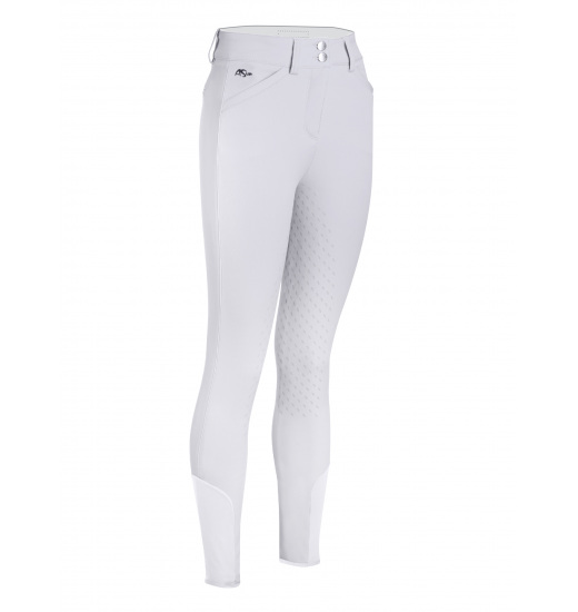 ANNA SCARPATI SISTA WOMEN'S EQUESTRIAN FULL GRIP HIGH WAIST BREECHES WHITE