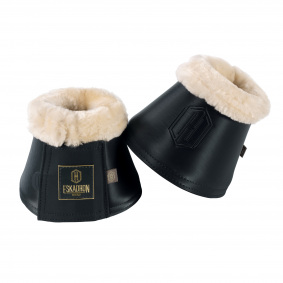 Equipride Overreach boots Bell Boots Rubber with faux fur lined Black 