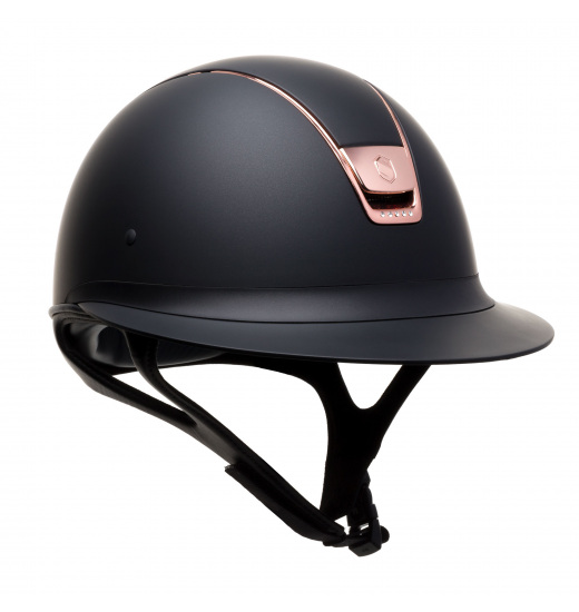 KASK MISS SHIELD SHADOWAMTT / ROSE GOLD TRIM / ROSE GOLD BLASON 5 SWARO CZARNY