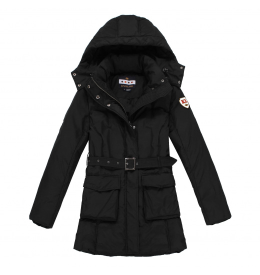 Kingsland KINGSLAND VELA DŁUGI PŁASZCZ Z PASKIEM DAMEN