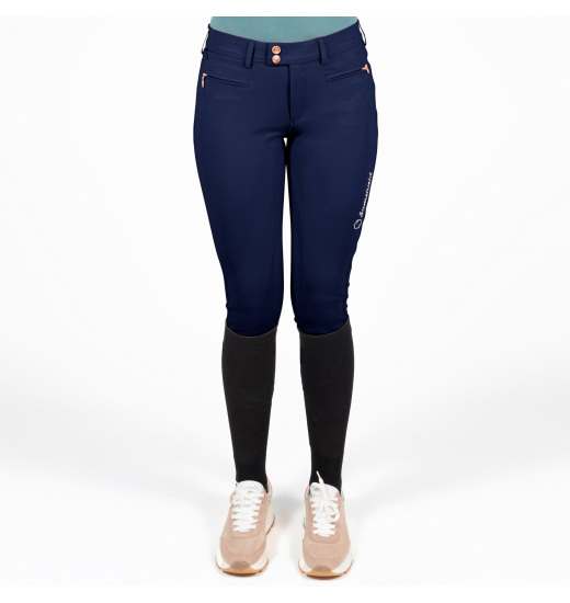 SAMSHIELD DIANE WOMEN'S FULL GRIP RIDING BREECHES NAVY