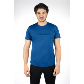 SAMSHIELD LIAM T-SHIRT NIEBIESKI JEŹDZIECKI Z KRÓTKIM RĘKAWEM MĘSKI
