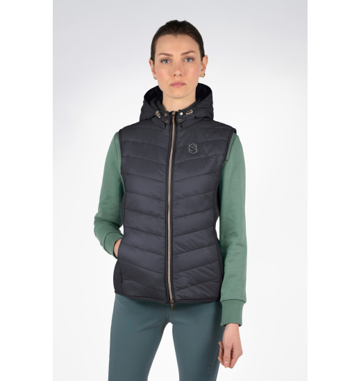 SAMSHIELD ALTA BADIA WOMEN'S EQUESTRIAN DOWN VEST BLACK