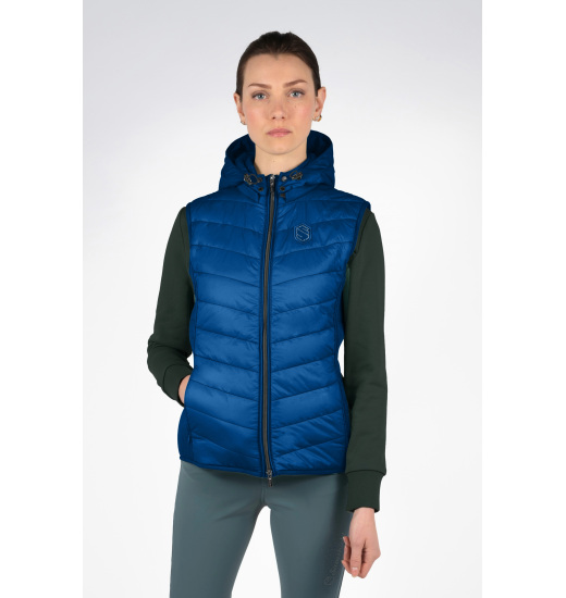 SAMSHIELD ALTA BADIA WOMEN'S EQUESTRIAN DOWN VEST BLUE