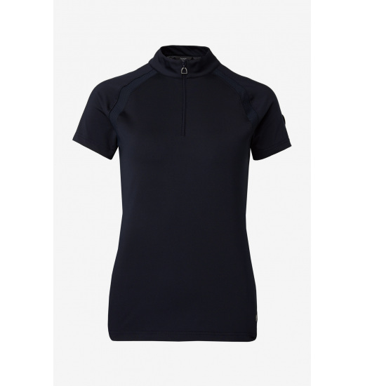 HORZE MIA WOMEN'S EQUESTRIAN TRAINING SHIRT SHORT SLEEVE NAVY