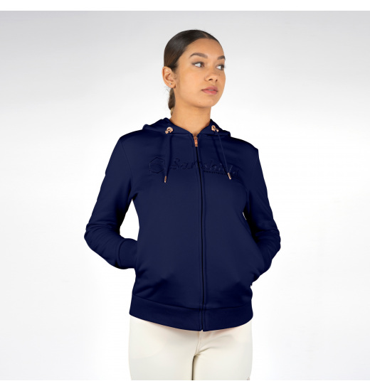 SAMSHIELD BONITA WOMEN'S FULL ZIP RIDING SWEATSHIRT NAVY