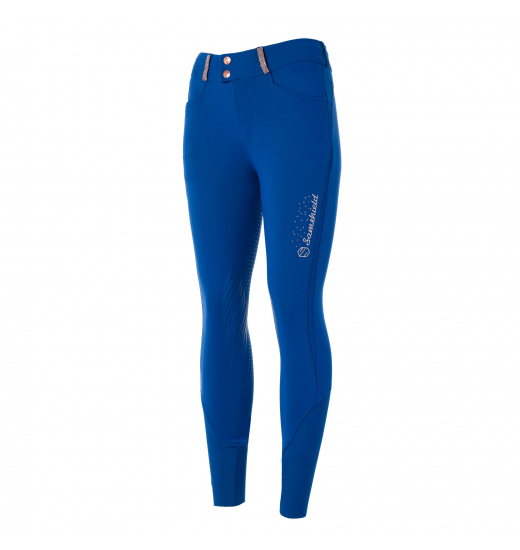 SAMSHIELD SANDRA WOMEN'S FULL GRIP RIDING BREECHES BLUE