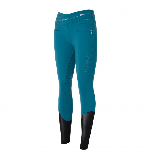 SAMSHIELD ALPHA WOMEN'S FULL GRIP RIDING BREECHES BLUE