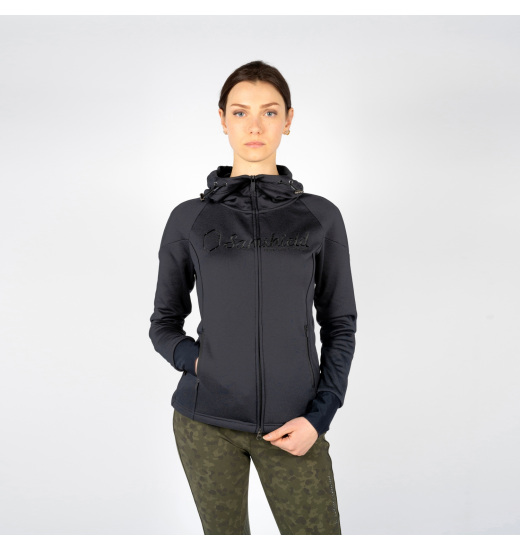 SAMSHIELD STELLA WOMEN'S RIDING FLEECE SWEATSHIRT BLACK