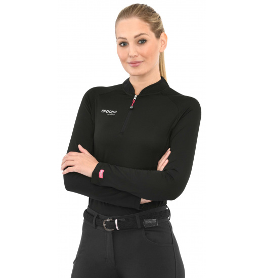 SPOOKS SPORT CORAH WOMEN'S LONG SLEEVE TRAINING RIDING SHIRT BLACK