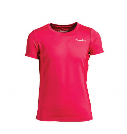 KINGSLAND KLPOLINA GIRLS ROUND NECK RIDING SHIRT PINK