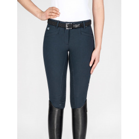 EQUILINE CEDAR BRYCZESY NIEBIESKE JEŹDZIECKIE Z PEŁNYM LEJEM X-GRIP DAMSKIE
