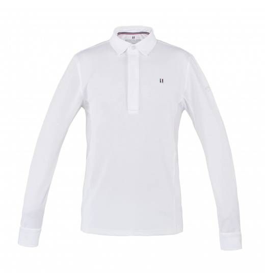 KINGSLAND CLASSIC MENS LONGSLEEVE SHOW SHIRT WHITE