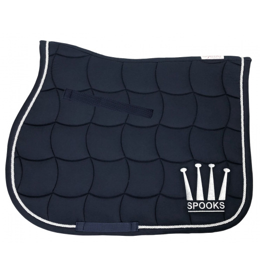 SPOOKS CROWN HORSE JUMPING SADDLE PAD NAVY