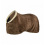 Horze HORZE LINCOLN FLEECE RUG WITH FUR COLLAR BROWN