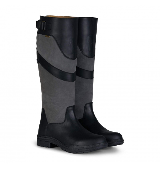 HORZE WATERFORD WATERPROOF COUNTRY BOOTS BLACK