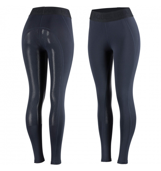 HORZE MADISON WOMEN'S SILICONE FULL SEAT TIGHTS NAVY