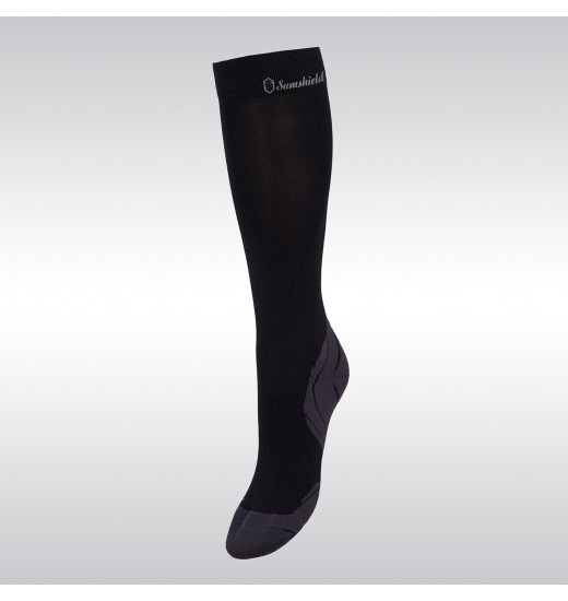 SAMSHIELD AIRFLOW PRINT UNISEX RIDING SOCKS BLACK