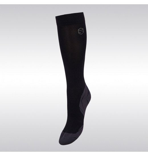 SAMSHIELD AIRFLOW SWAROVSKI WOMEN'S RIDING SOCKS BLACK