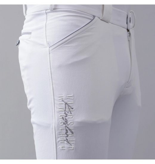 KINGSLAND KENTON MEN'S E-TEC KNEE GRIP RIDING BREECHES WHITE