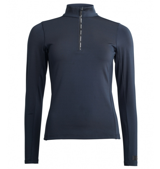 KINGSLAND AIRENE WOMEN'S 1/2 ZIP RIDING TRAINING SHIRT NAVY