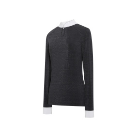 SAMSHIELD ELVIRA FRAUENTURNIERHEMD MIT LANGEN ÄRMELN SCHWARZ