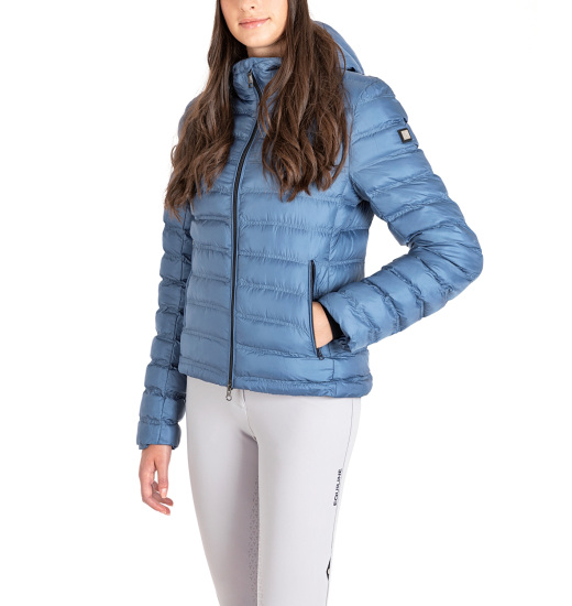EQUILINE ECRE WOMEN'S ULTRA LIGHT RIDING BOMBER JACKET TURQUOISE