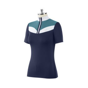 ANIMO BEEP FRAUENTURNIERHEMD MIT KURZEN ÄRMELN MARINE