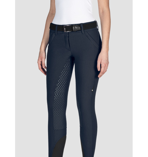 EQUILINE X-SHAPE WOMEN'S FULL GRIP BREECHES NAVY