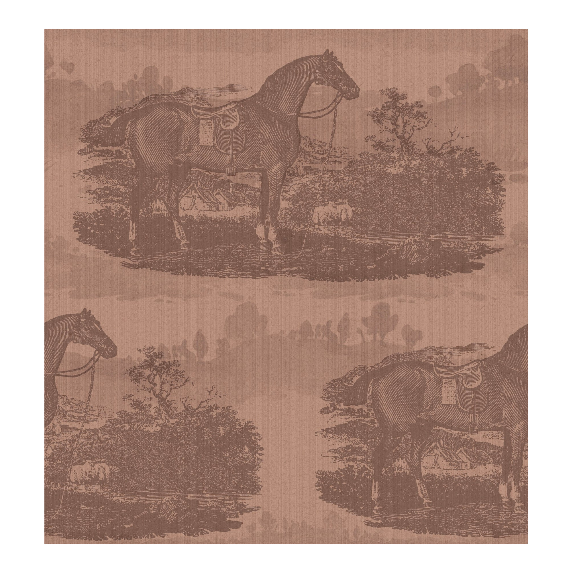 ADAMSBRO HORSE TOILE EQUESTRIAN WALLPAPER Equestrian Shop