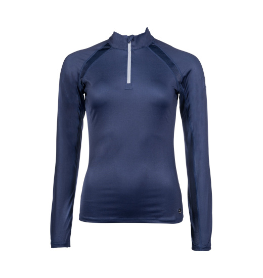 HKM BLOOMSBURY RIDING FUNCTIONAL SHIRT WITH LONG SLEEVES NAVY