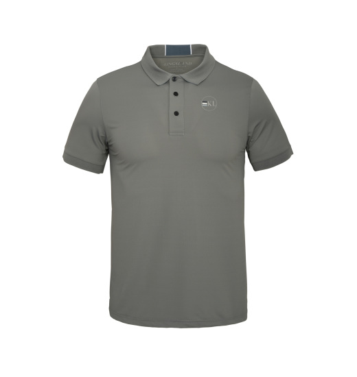 KINGSLAND BLYKE MEN'S TECH PIQUE RIDING POLO SHIRT GREY