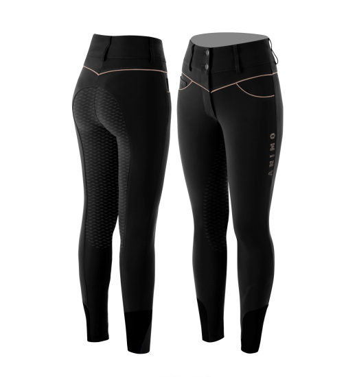 ANIMO NEDERLAND WOMEN'S FULL GRIP RIDING BREECHES BLACK