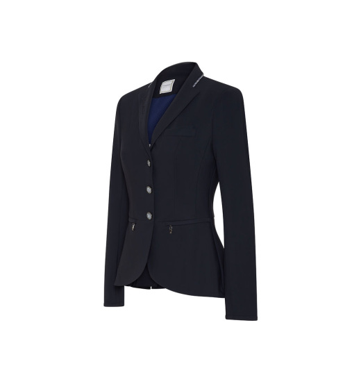 SAMSHIELD VICTORINE CRYSTAL FABRIC WOMEN'S COMPETITION JACKET NAVY