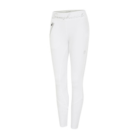 SAMSHIELD TESSA FRAUEN REITLEGGINGS MIT VOLLBESATZ WEISS