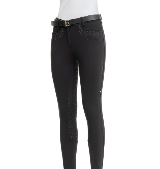 EQUILINE GIAIAF WOMEN'S FULL GRIP RIDING BREECHES BLACK