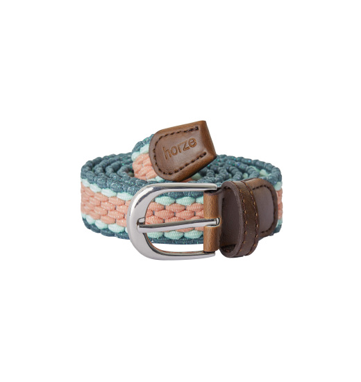 HORZE MARLO KIDS' ELASTIC BELT SAGE GREEN